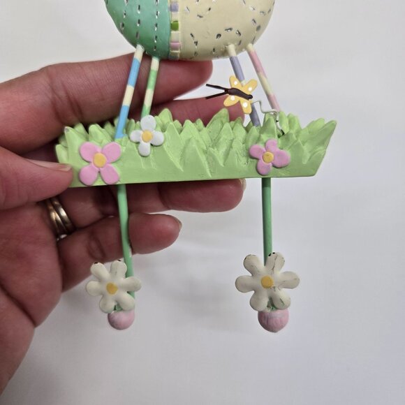 Farm Animal Painted Hooks Whimsical Chicken and Sheep Hangers 6.5" - Picture 4 of 10